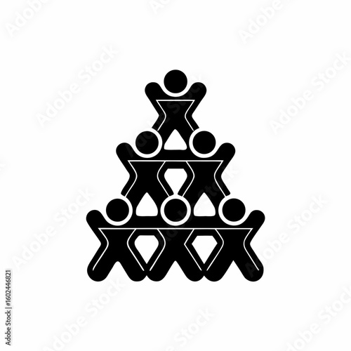 creative details Outline People Overcrowding Icon vector illustration
