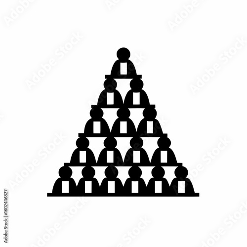 creative details Outline People Overcrowding Icon vector illustration
