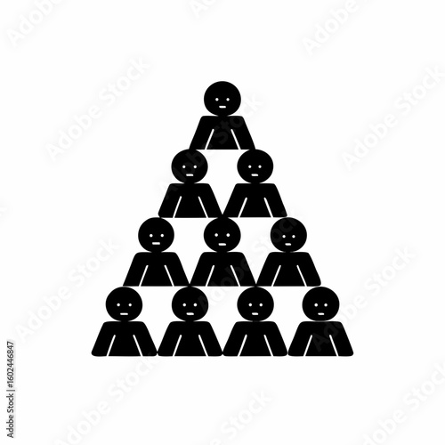 creative details Outline People Overcrowding Icon vector illustration
