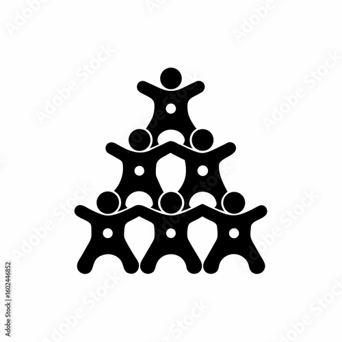creative details Outline People Overcrowding Icon vector illustration
