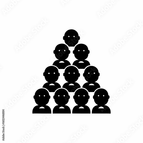 creative details Outline People Overcrowding Icon vector illustration
