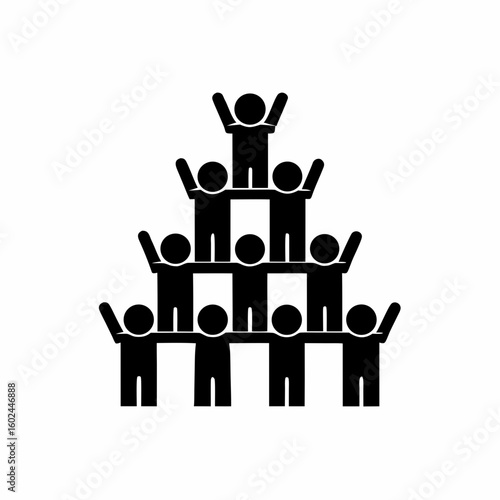creative details Outline People Overcrowding Icon vector illustration
