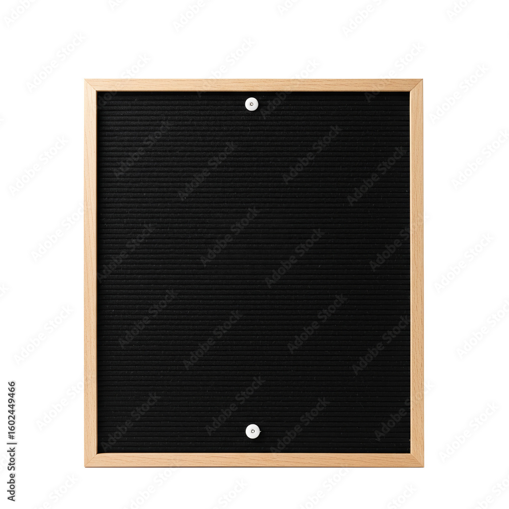 Obraz premium Black letter board in wooden frame for customizable messages and layouts 