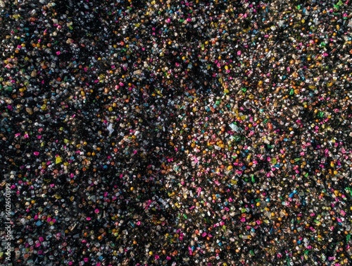Massive plastic waste pile
