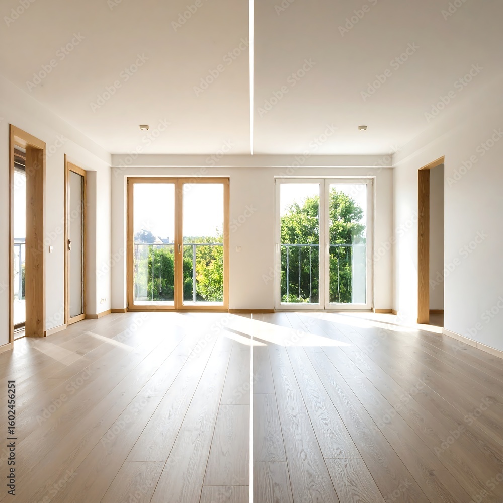 Fototapeta premium Empty modern apartment interior