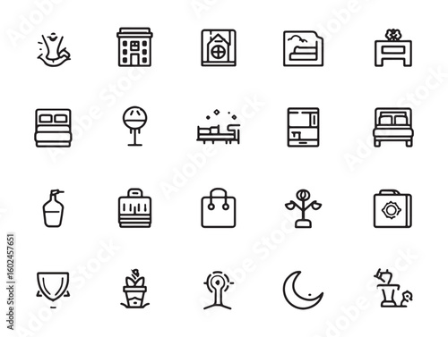 Minimal Small Body Text typography line icon