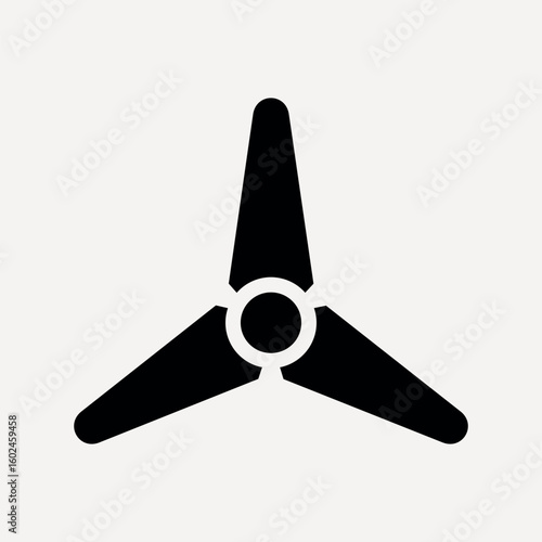 Wind turbine flat icon element vector