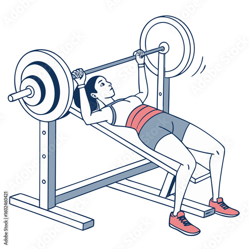 young man lifting weights