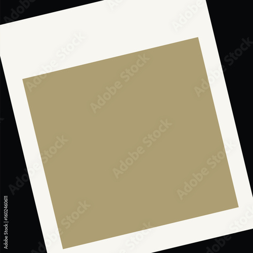 Instant photo film frame vector