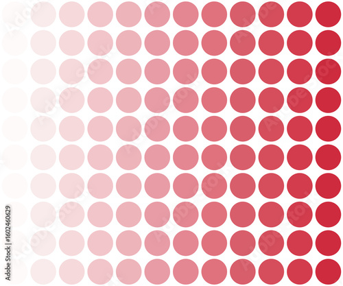 Gradient Hintergrund - Punkte rot zu weiss