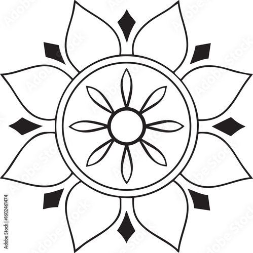 Black and White Mandala Design Collection