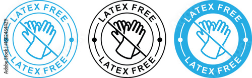 Latex Free Emblem – Allergy Friendly Icon for Clean Product Branding