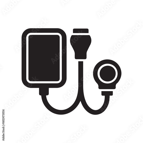 Medical Sphygmomanometer Blood Pressure Monitor Device Icon