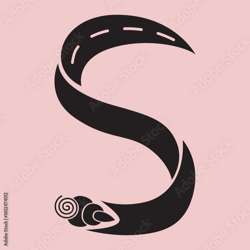 Capital S from a homemade font