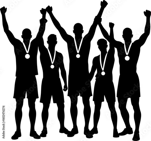 tennis, silhouette, sport, players, female, vector art, illustration, 