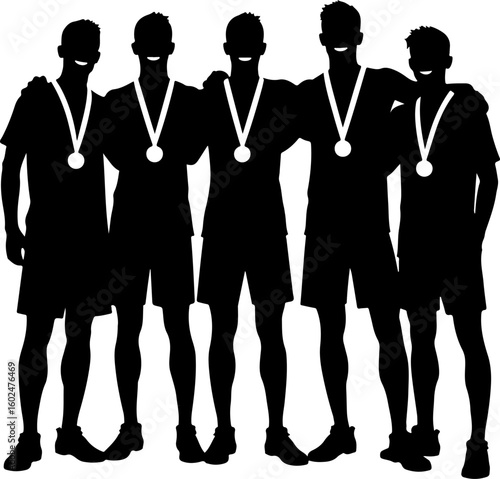 tennis, silhouette, sport, players, female, vector art, illustration, 