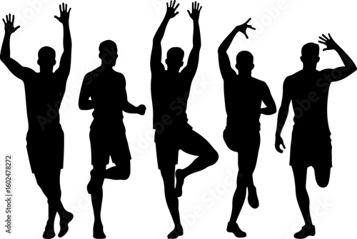 tennis, silhouette, sport, players, female, vector art, illustration, 