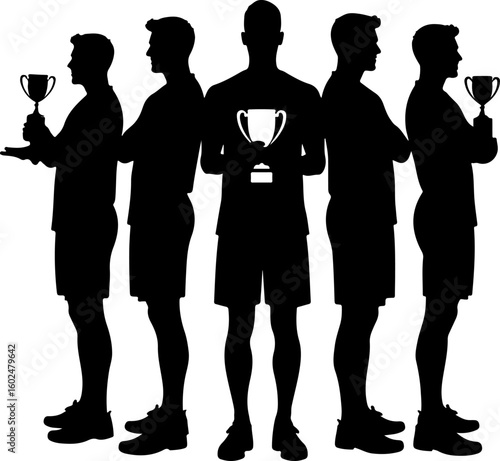 tennis, silhouette, sport, players, female athletes, tennis match, racquet, action, movement, athletic, competitive, black and white, vector art, illustration, 