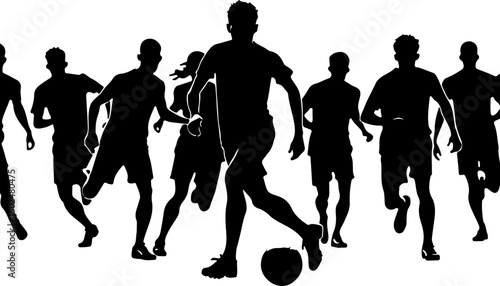 tennis, silhouette, sport, players, female athletes, tennis match, racquet, action, movement, athletic, competitive, black and white, vector art, illustration, 