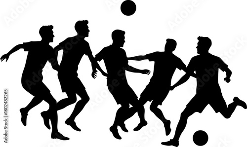 tennis, silhouette, sport, players vector bundle
