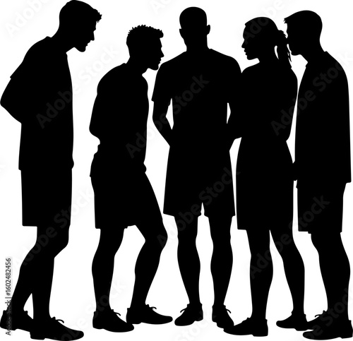 tennis, silhouette, sport, players vector bundle