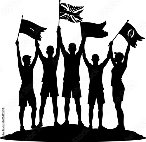 tennis, silhouette, sport, players vector bundle