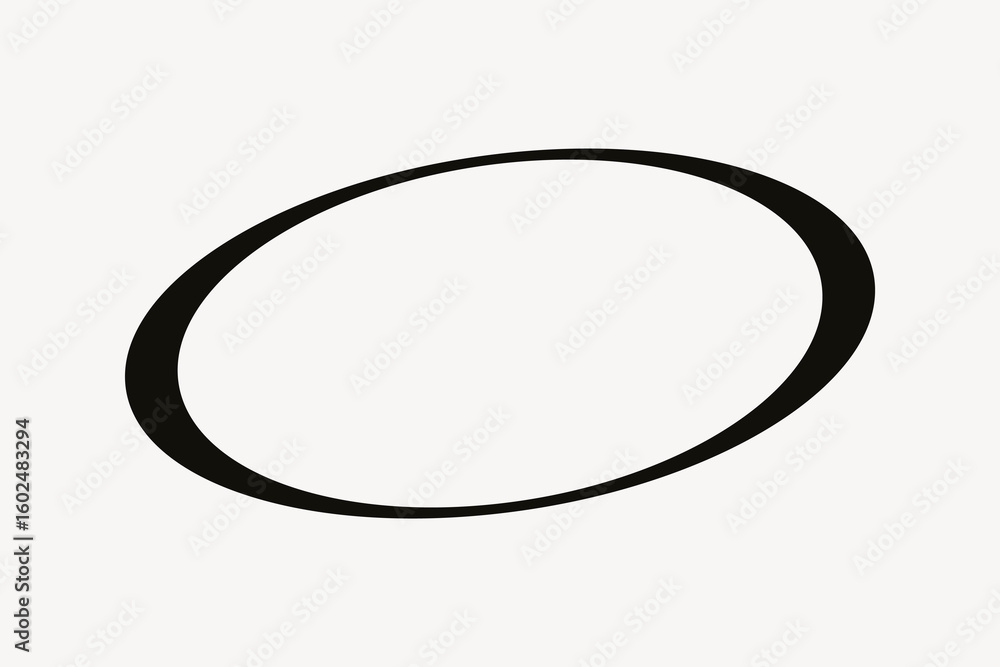 Oval, geometric shape vector Oval, geometric shape vector