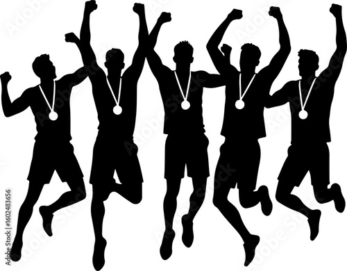 tennis, silhouette, sport, players vector bundle