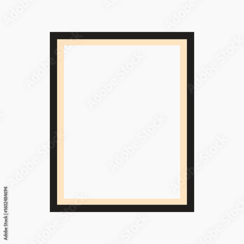Rectangle shape frame vector