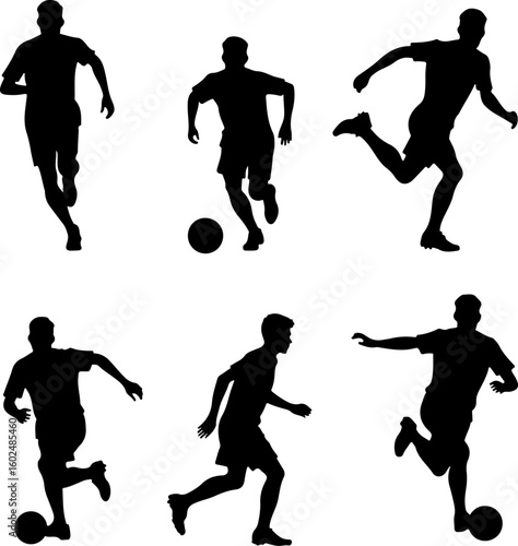 tennis, silhouette, sport, players vector bundle