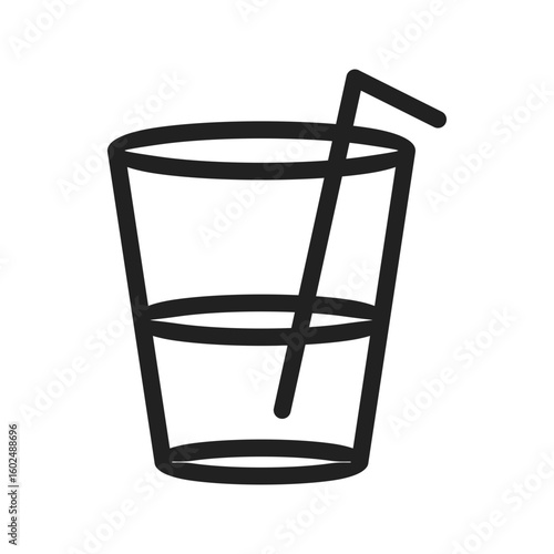 Drink I icon vector image. Suitable for mobile apps, web apps and print media.