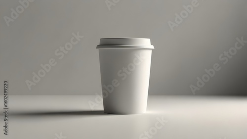 Wallpaper Mural Coffee Cup Mockup on Clean Desk Torontodigital.ca
