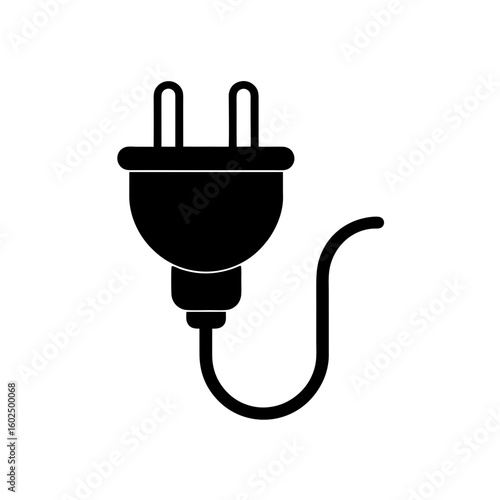 electric plug icon vector  