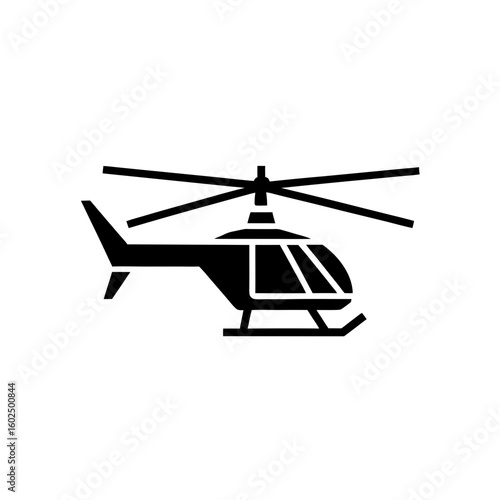 helicopter icon vector  