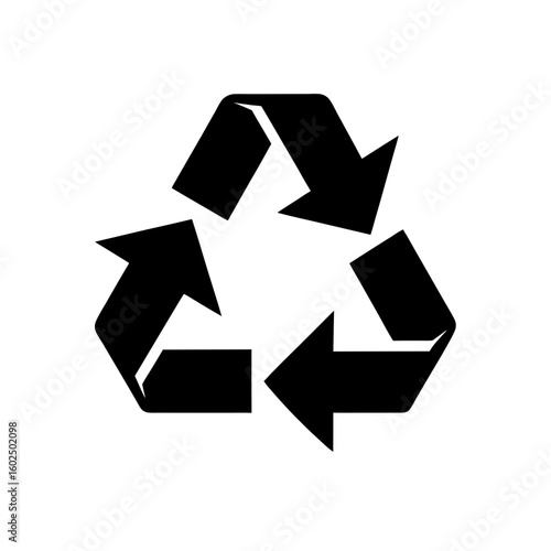 recycle symbol vector icon  
