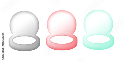 Transparent Background Compact powder – Minimal Style