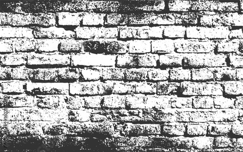 Rough Grunge Black Brick Wall Overlay Texture Background for Design Use