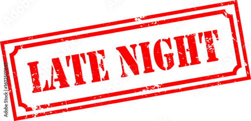 Grunge stamp late night