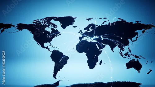 Wallpaper Mural Global Network Map Torontodigital.ca