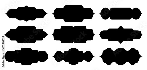 Vintage ramadan islamic shapes rectangular