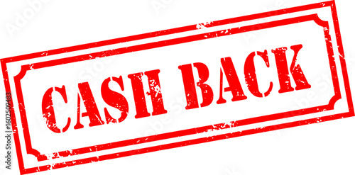 Grunge stamp cash back
