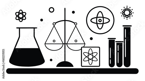 Science and chemistry icons
