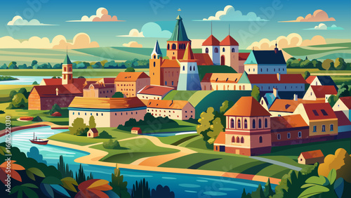 very Beautiful panorama Koszalin
