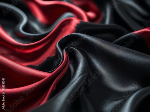 red satin background