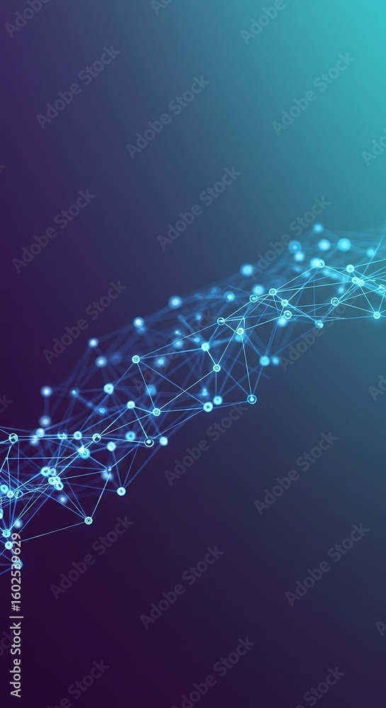 Fototapeta premium Clean images of technology, biometrics, artificial intelligence and modernity