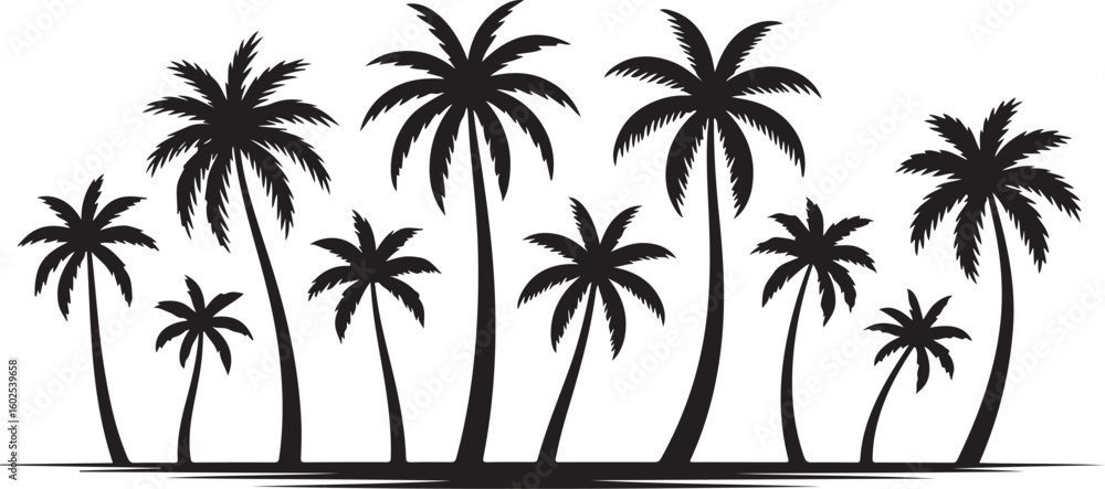 Fototapeta premium palm silhouettes