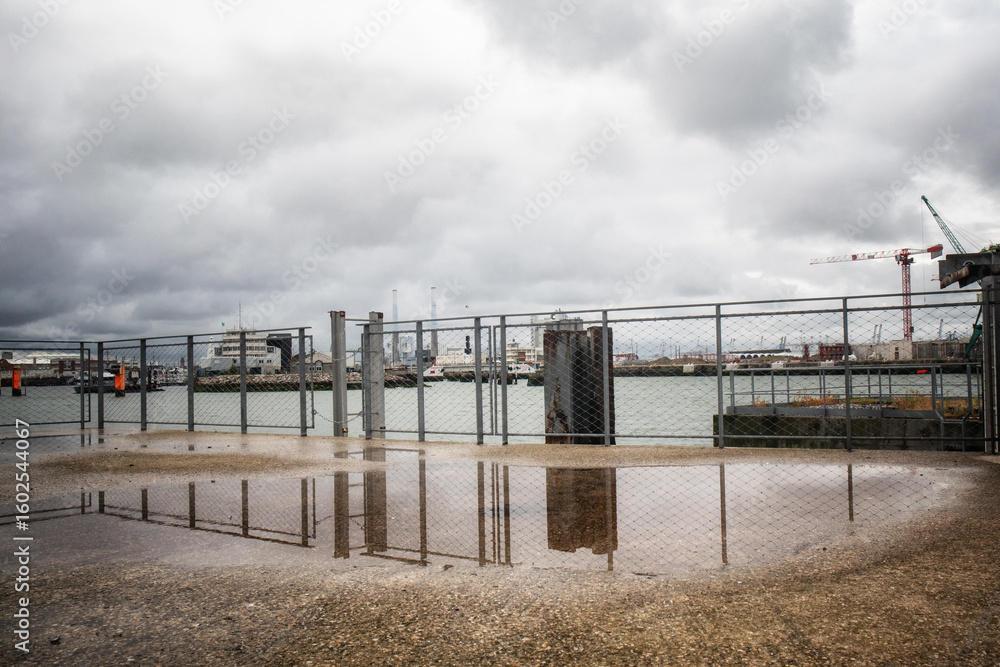 Fototapeta premium Le Havre im Regen