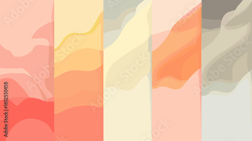 Abstract color gradient background in soft pastel tones  