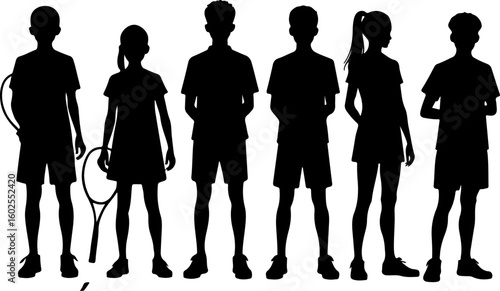 Tennis, players, silhouette, sport,