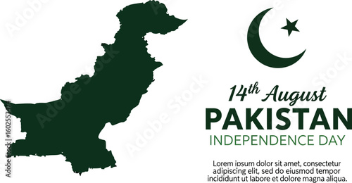 Pakistan independence day august pakistan map celebration national holiday